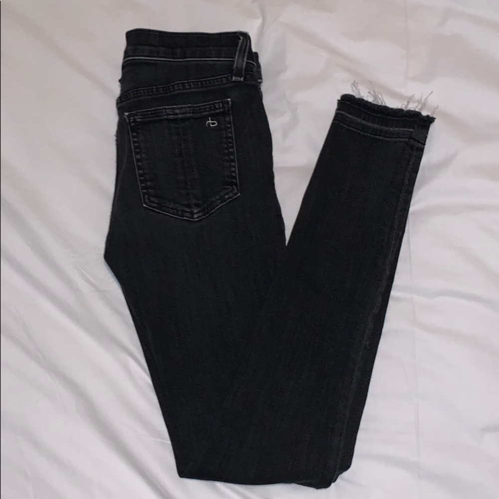 Black rag & bone skinny jeans